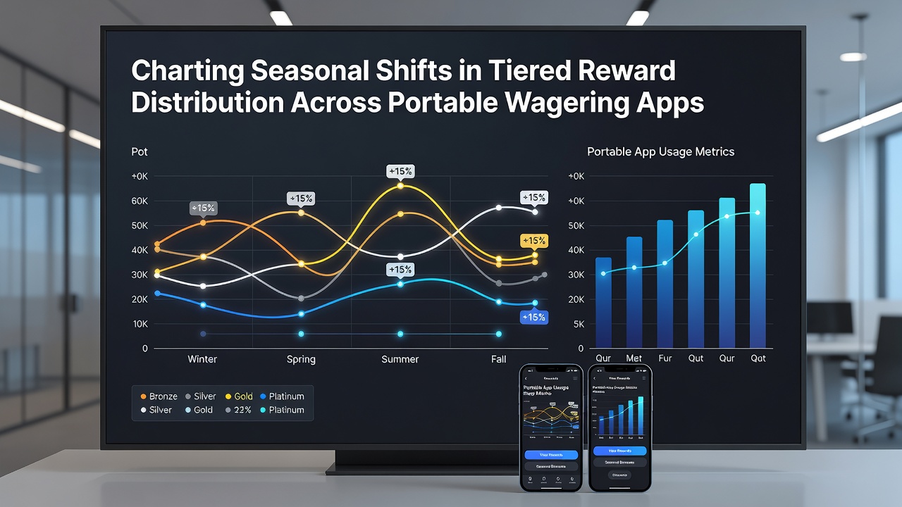 Tier progression chart comparing summer and winter reward structures in mobile betting apps